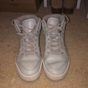 Grey Adidas High top tennis shoes